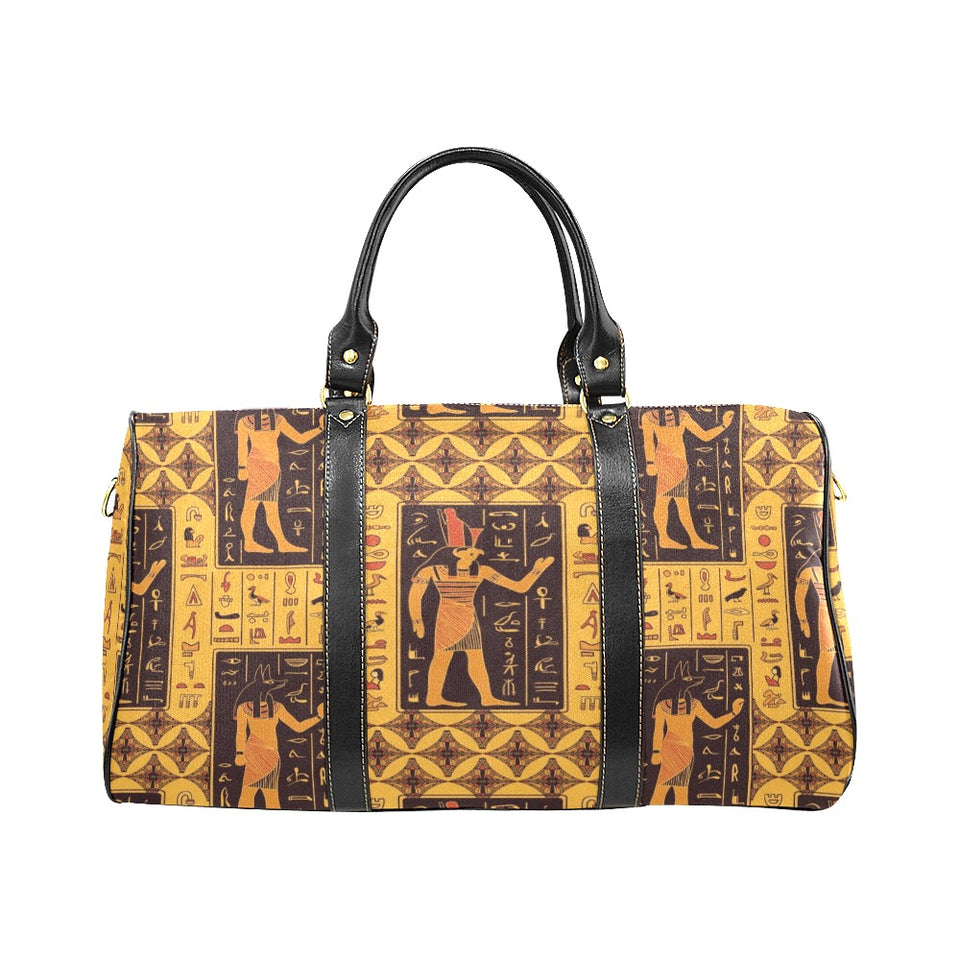 Egypt Hieroglyphics Pattern Print Design 05 Travel Bag