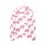 Pink lotus waterlily pattern Kids' Boys' Girls' Padded Hooded Jacket