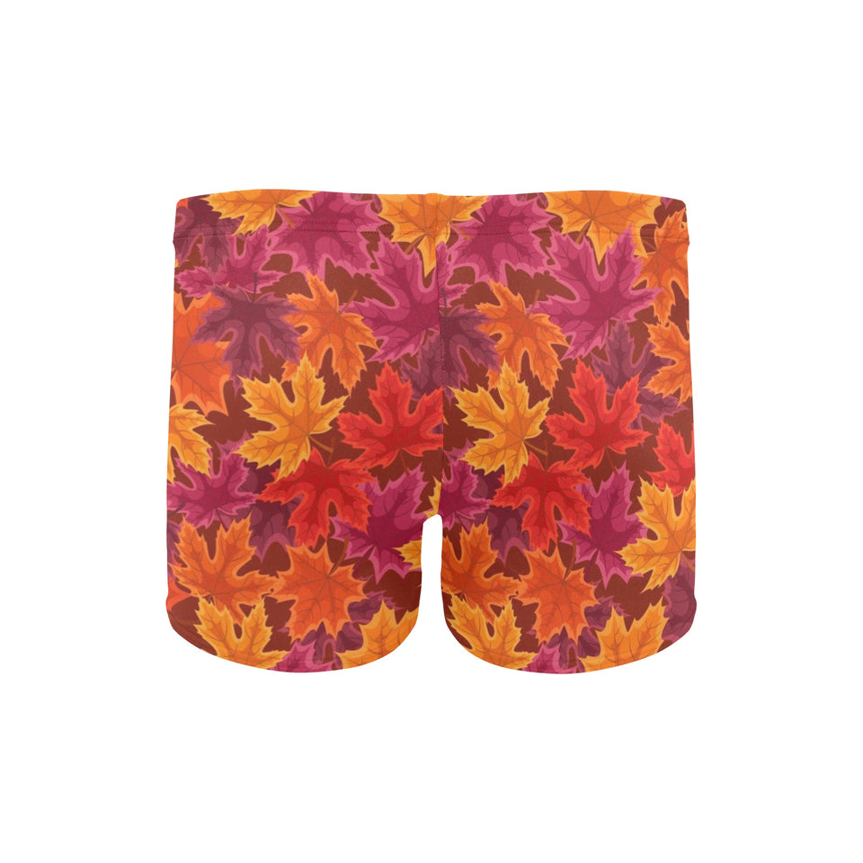 Autumn maple leaf pattern Men's Swimming Trunks