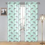 Kangaroo pattern background Gauze Curtain