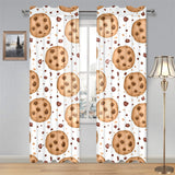 chocolate chip cookie pattern Gauze Curtain