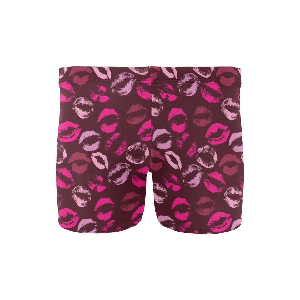 Lips Pattern Print Design 03 Men's Swimming Trunks