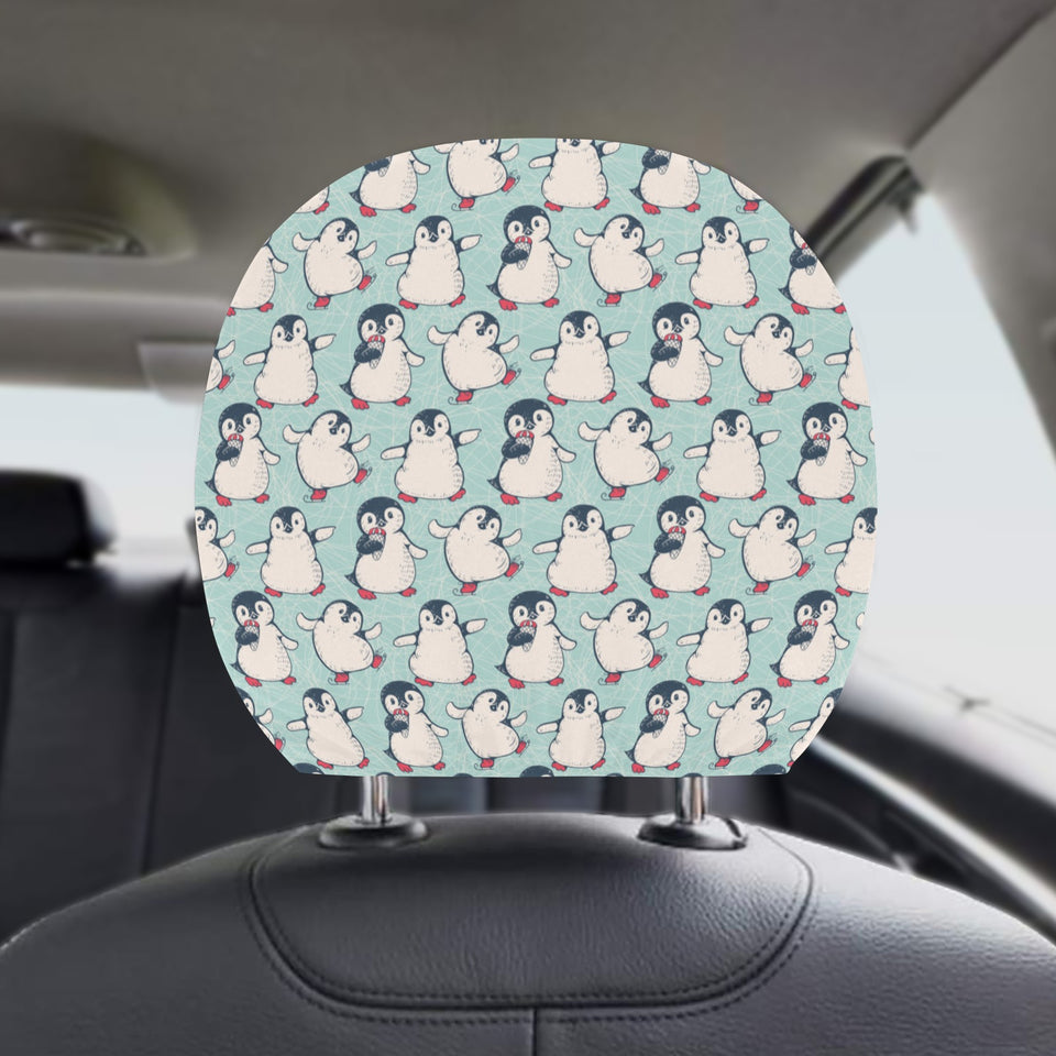 Cute Penguin pattern Car Headrest Cover