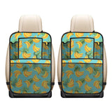Banana Palm Leaves pattern background Car Seat Back Organizer