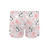 Cute panda ballon heart pattern Men's Swimming Trunks