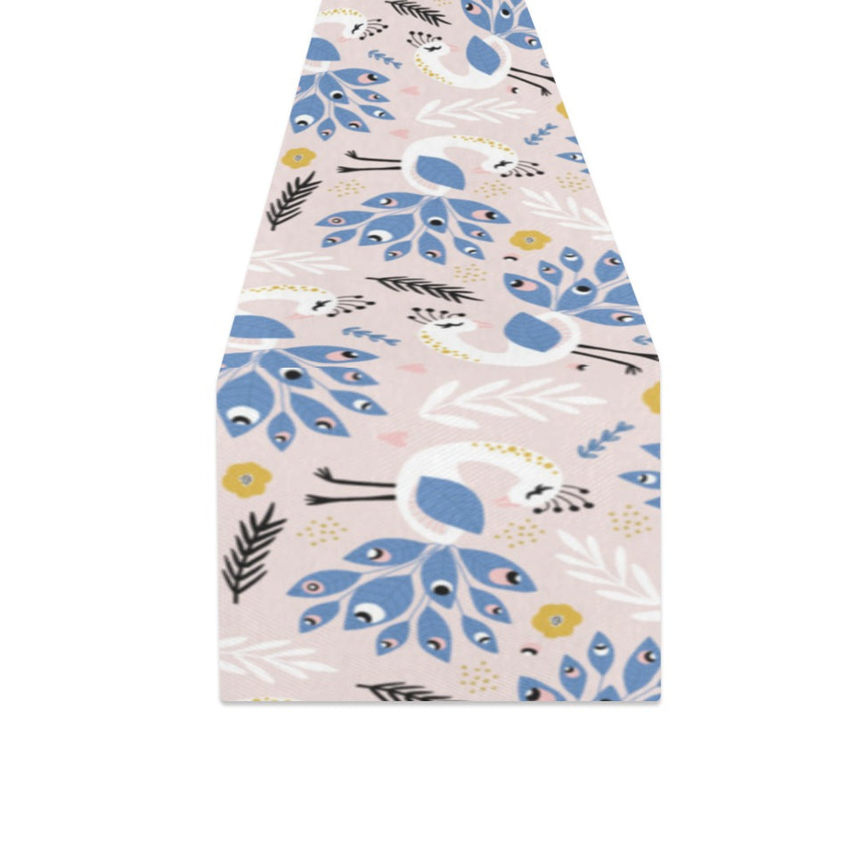 Cute peacock pattern Table Runner