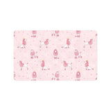 Poodle dog pink color theme Doormat