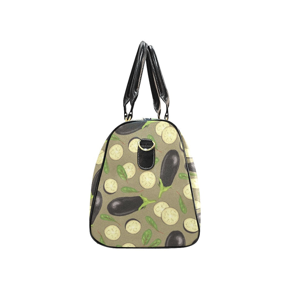 Eggplant Pattern Print Design 02 Travel Bag