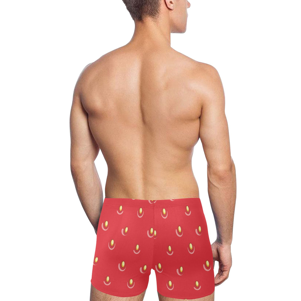 strawberry texture skin pattern Men's Swimming Trunks