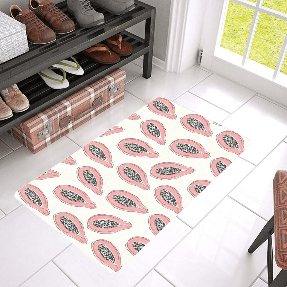 papaya pattern Doormat