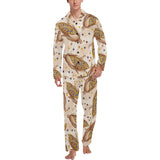 Corn Pattern Print Design 03 Men's Long Pajama Set