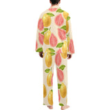 Beautiful guava pattern Men's Long Pajama Set