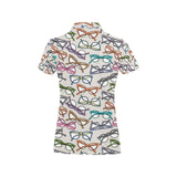 Sun Glasses Pattern Print Design 01 Women's All Over Print Polo Shirt