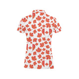 Canada Pattern Print Design 02 Women's All Over Print Polo Shirt