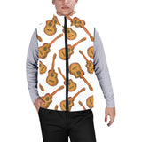 Paint Guitar Pattern Men's Padded Vest