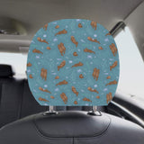 Sea otters pattern Car Headrest Cover
