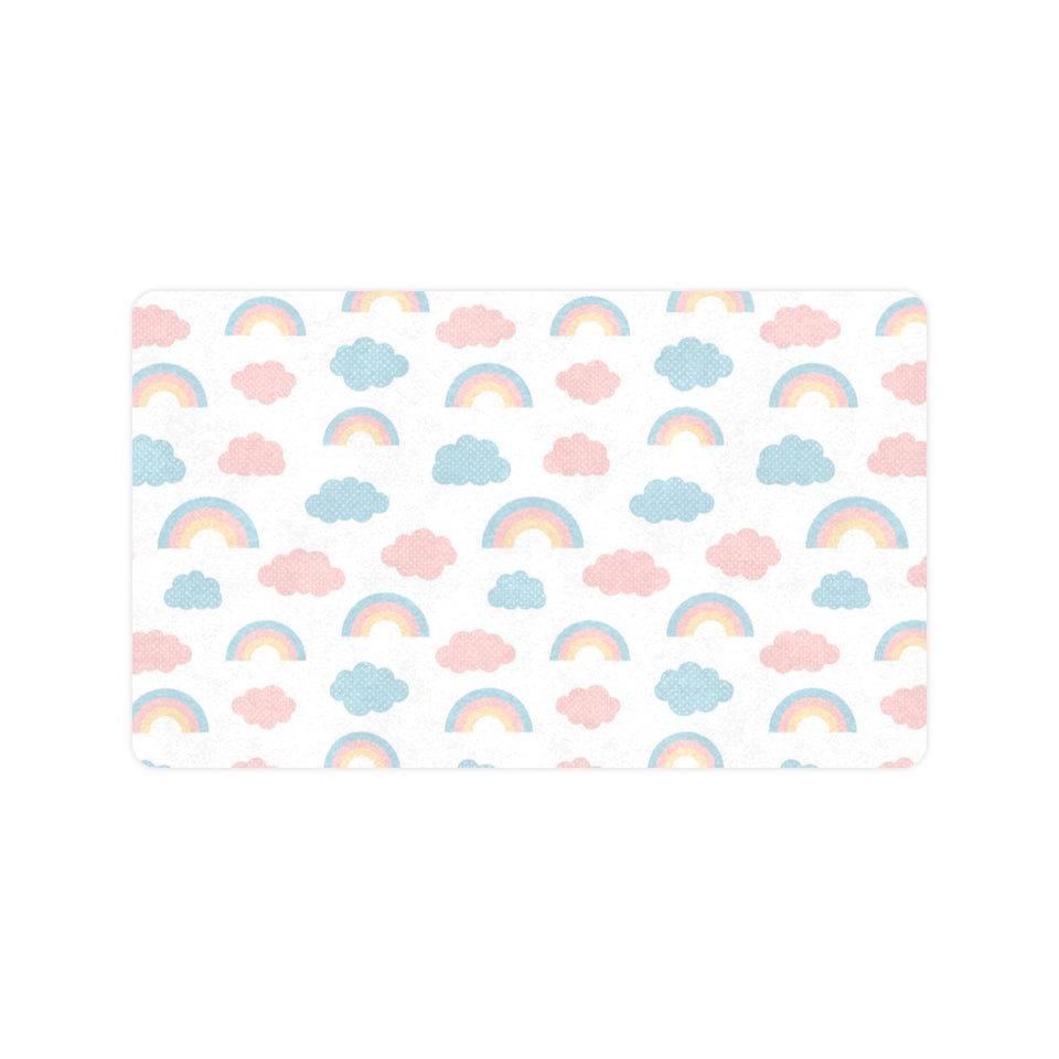 Cute rainbow clound pattern Doormat