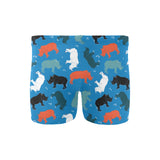 Colorful rhino pattern Men's Swimming Trunks