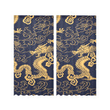 Gold dragon pattern Gauze Curtain