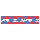 American football ball star stripes pattern Table Runner
