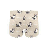 Cute Siberian Husky Men's Swimming Trunks