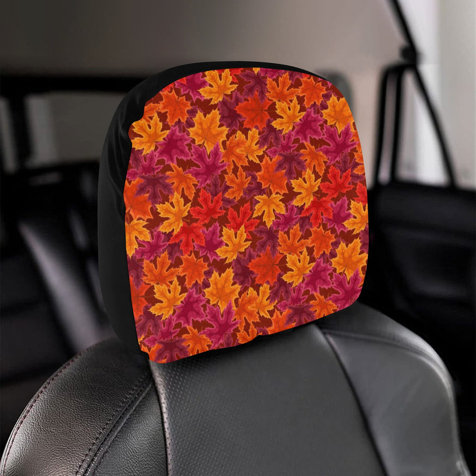 Autumn maple leaf pattern Car Headrest Cover