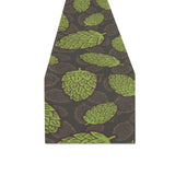 Hop pattern black background Table Runner