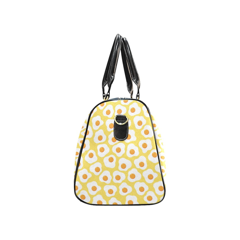 Fried Eggs Pattern Print Design 05 Travel Bag