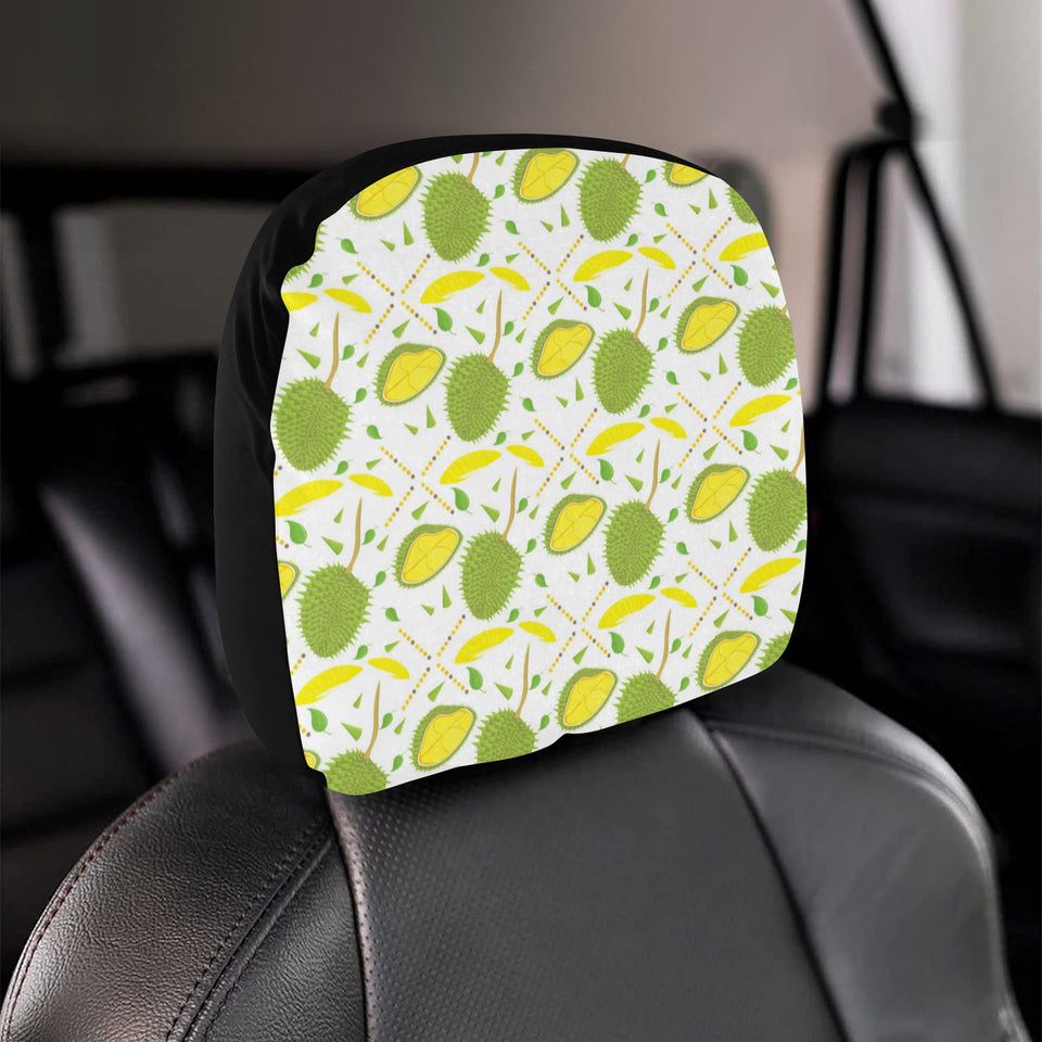 Durian pattern background Car Headrest Cover