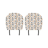 Clown Fish Pattern Print Design 02 Car Headrest Cover