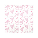 Hand drawn ice cream pattern Gauze Curtain