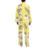 Cute Hamster pattern Men's Long Pajama Set