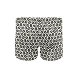 Coffee bean abstract modern pattern Men's Swimming Trunks