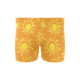 Sun orange background Men's Swimming Trunks
