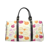 Onion garlic white red pattern Travel Bag