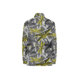 Hand drawn dragonfly pattern Women's Long Sleeve Polo Shirt