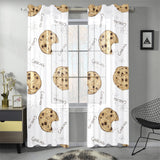 Sketch style cookie pattern Gauze Curtain
