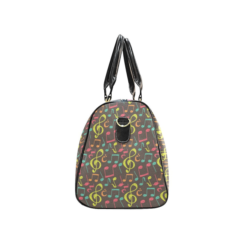 Music Notes Pattern Print Design 05 Travel Bag