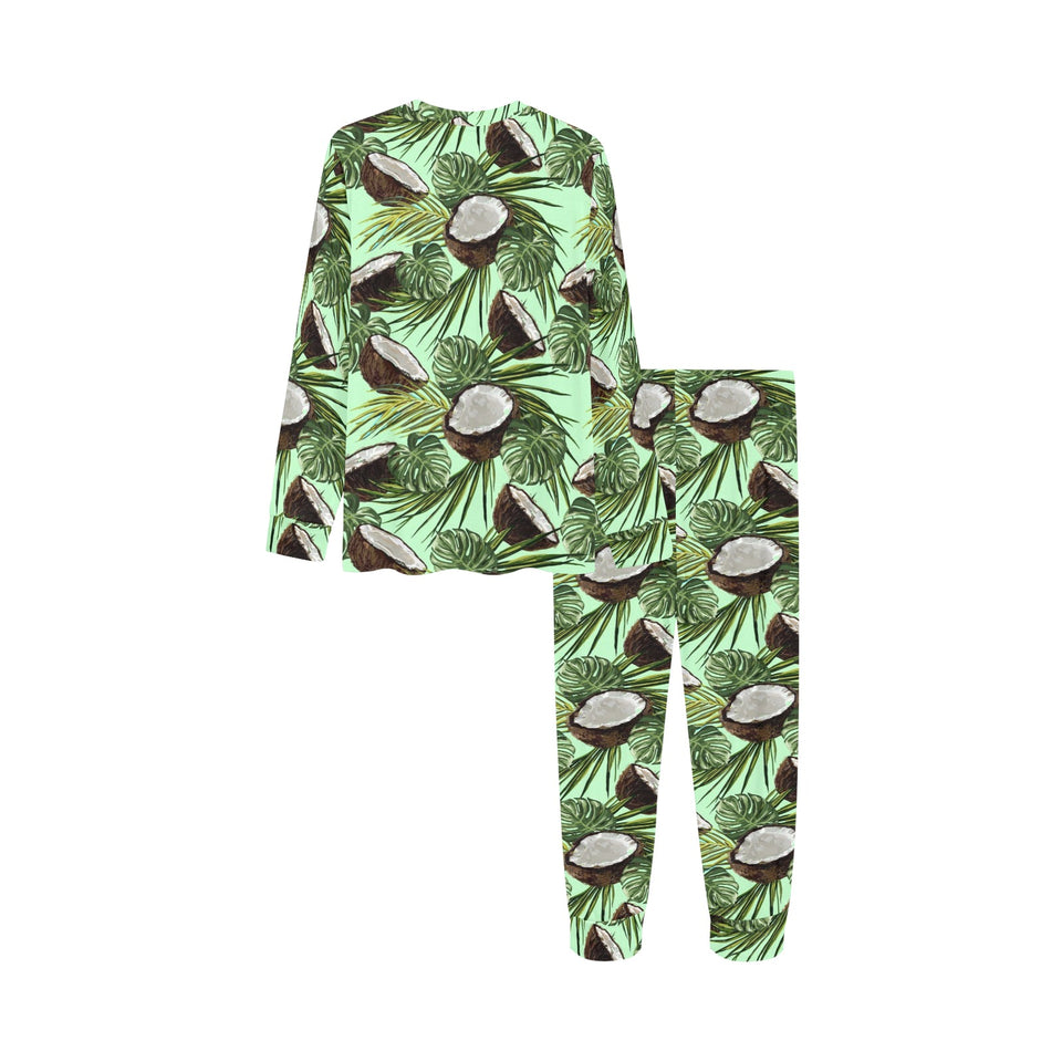 Coconut Pattern Print Design 02 Kids' Boys' Girls' All Over Print Pajama Set