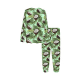 Coconut Pattern Print Design 02 Kids' Boys' Girls' All Over Print Pajama Set