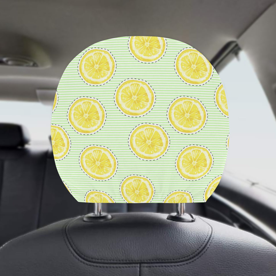 slice of lemon pattern Car Headrest Cover