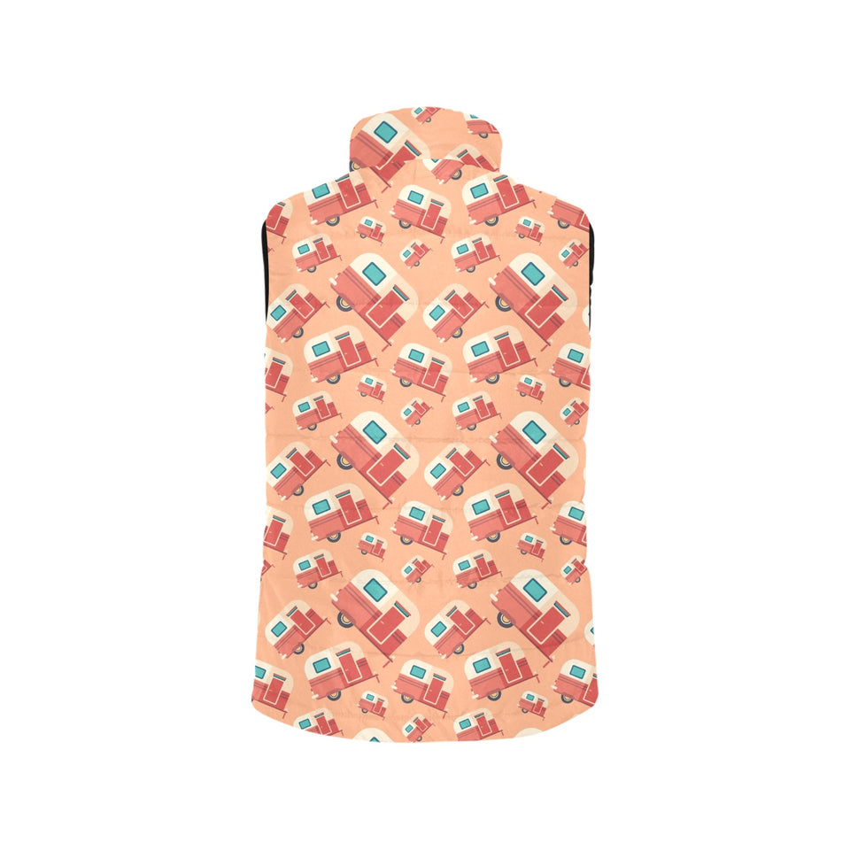 Camper Van Pattern Print Design 03 Men's Padded Vest
