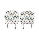 zigzag chevron paint pattern Car Headrest Cover