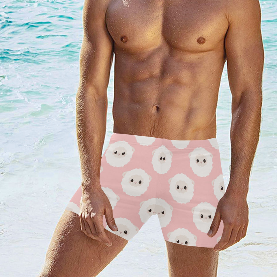 Cute sheep pattern Men's Swimming Trunks