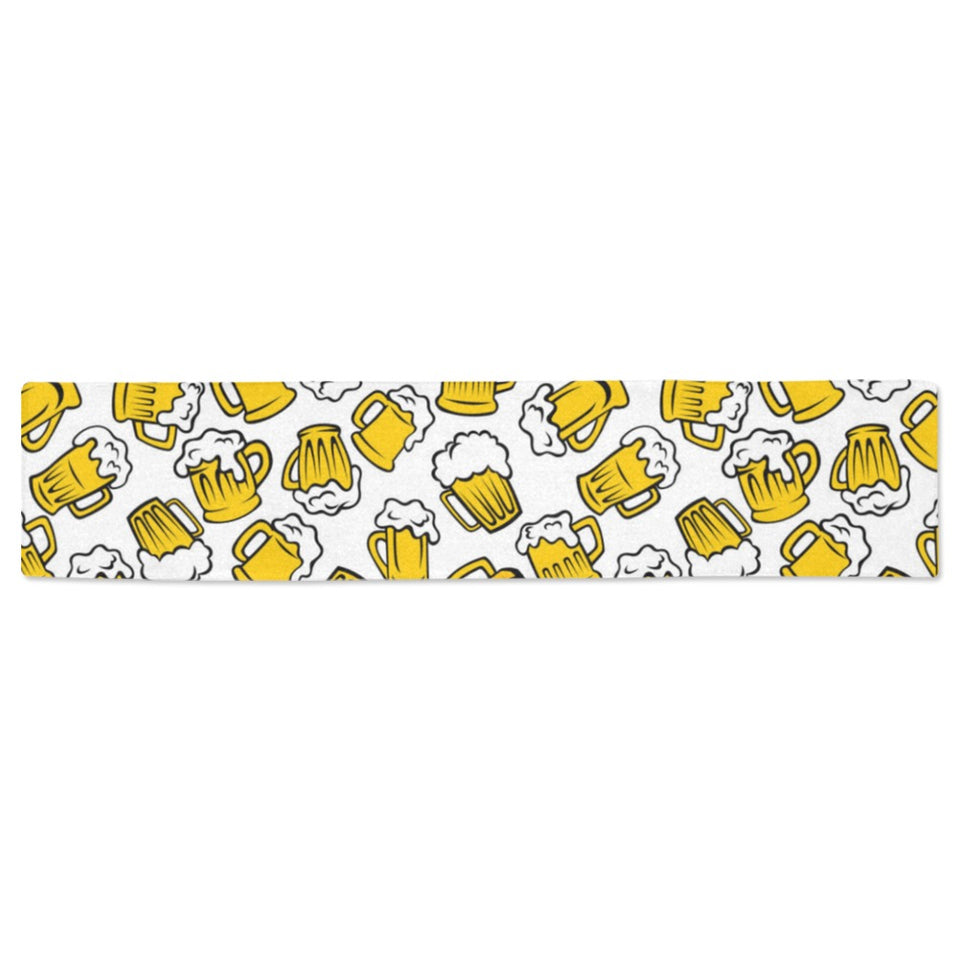 Beer design pattern Table Runner