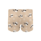 Cute raccoon heart pattern Men's Swimming Trunks