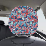 Hand drawn colorful starfish Car Headrest Cover