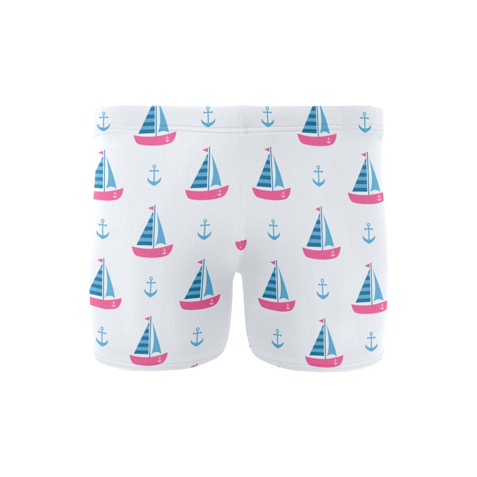 Sailboat anchor pattern Men's Swimming Trunks