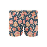 Christmas gingerbread cookie pattern Men's Swimming Trunks
