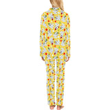 Yorkshire Terrier Pattern Print Design 05 Women's Long Pajama Set